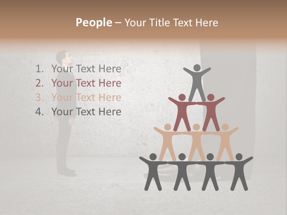 Modern Job Standing PowerPoint Template