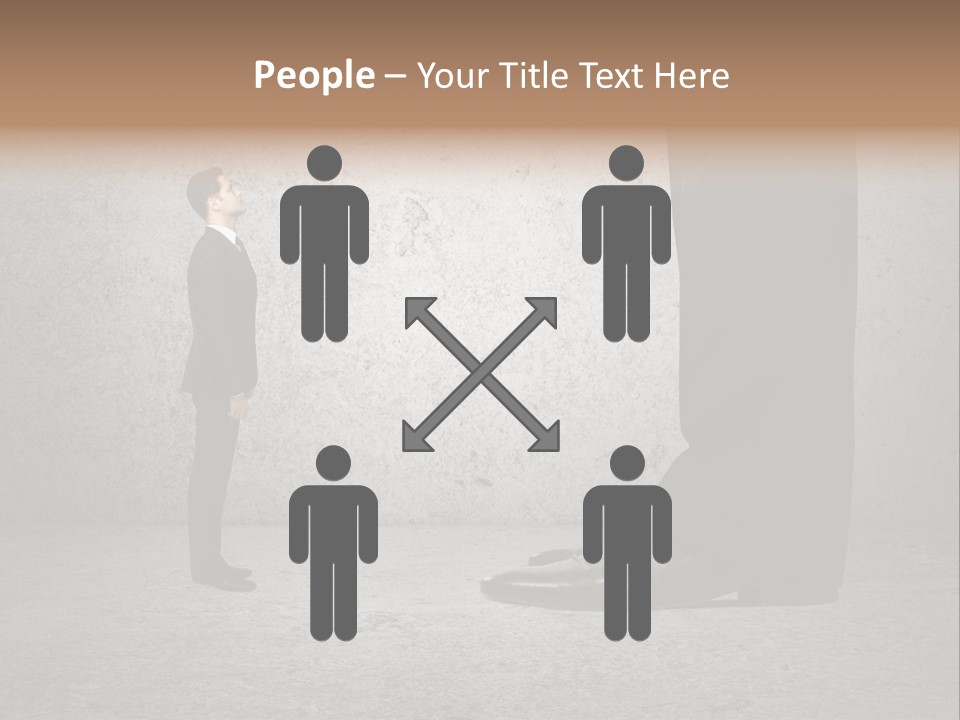 Modern Job Standing PowerPoint Template