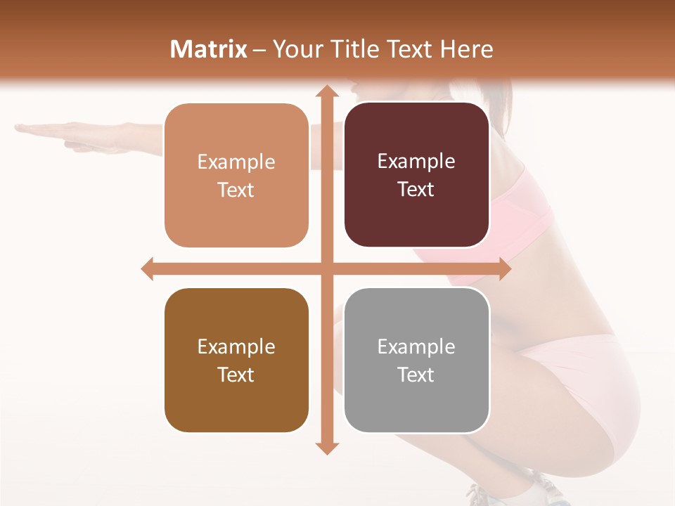 Model Cheerful Girl PowerPoint Template