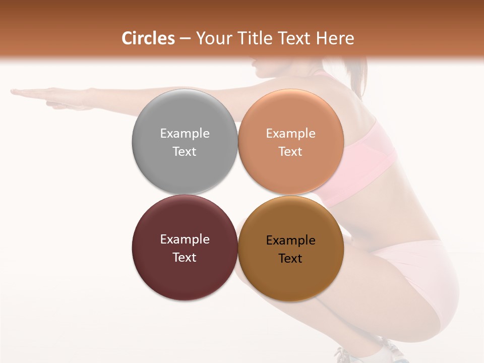 Model Cheerful Girl PowerPoint Template