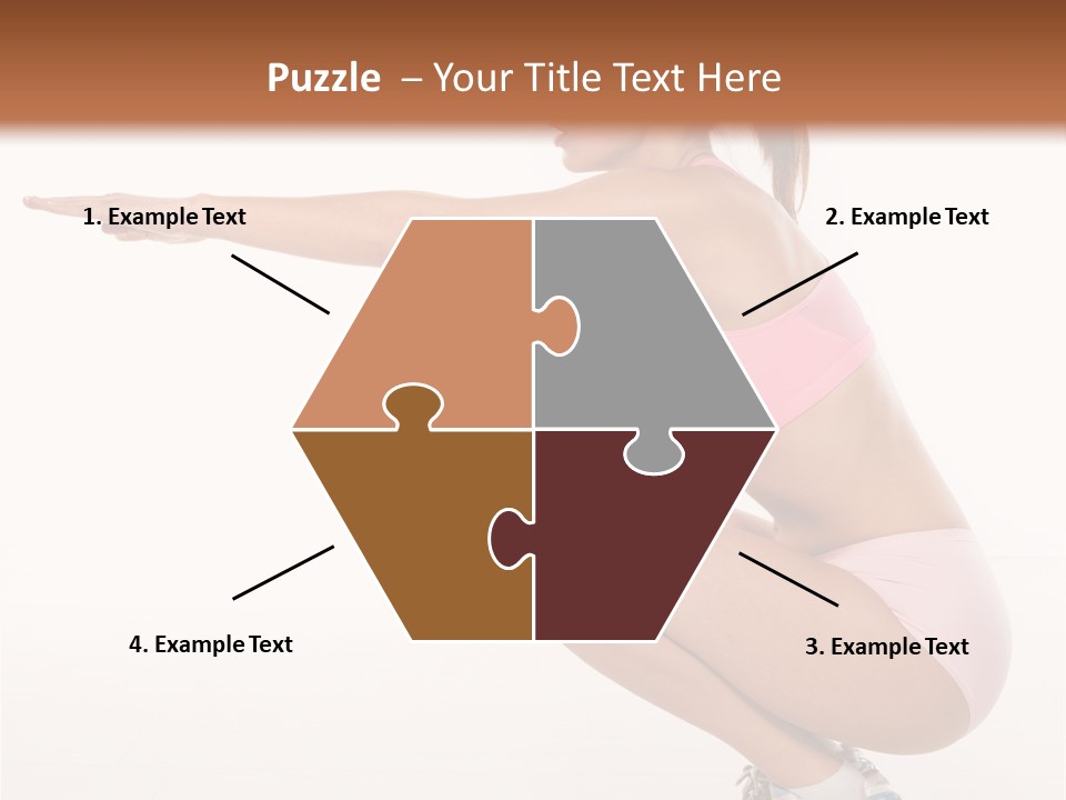 Model Cheerful Girl PowerPoint Template