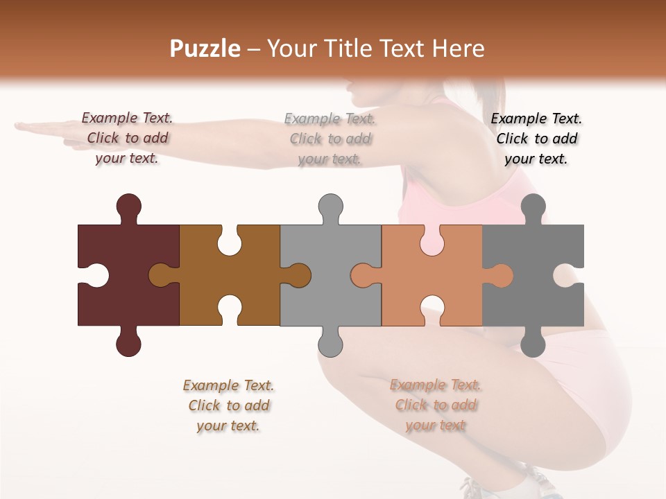 Model Cheerful Girl PowerPoint Template