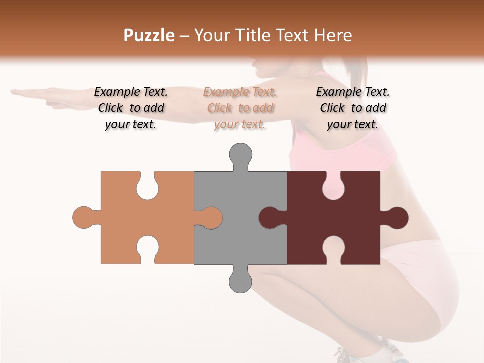 Model Cheerful Girl PowerPoint Template