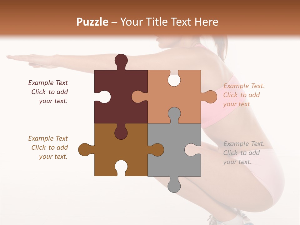 Model Cheerful Girl PowerPoint Template