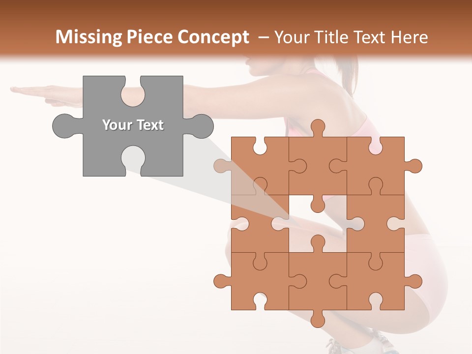 Model Cheerful Girl PowerPoint Template