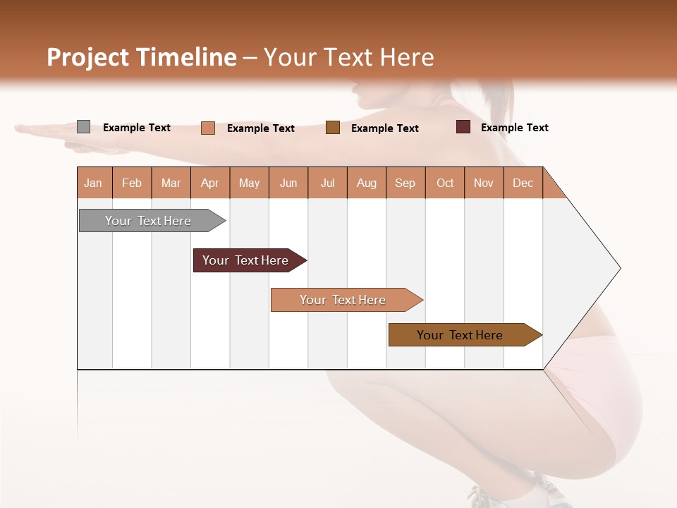 Model Cheerful Girl PowerPoint Template