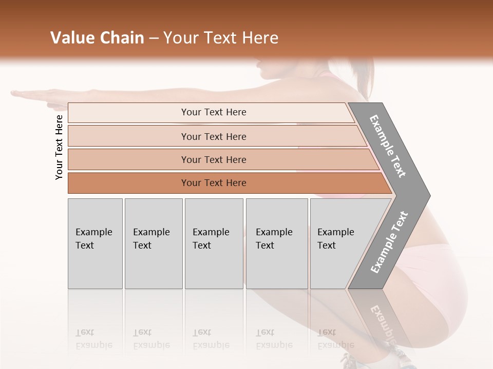 Model Cheerful Girl PowerPoint Template