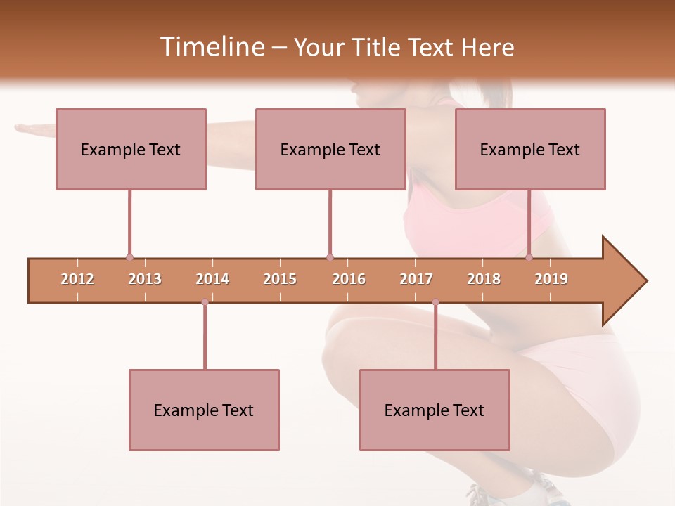 Model Cheerful Girl PowerPoint Template