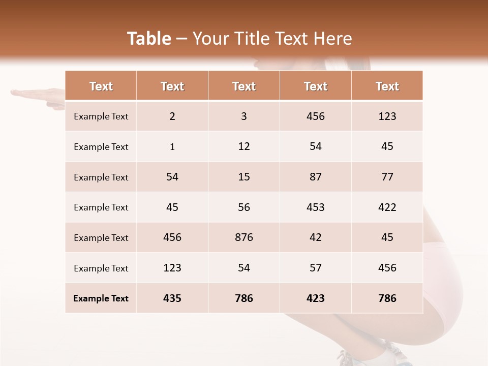 Model Cheerful Girl PowerPoint Template