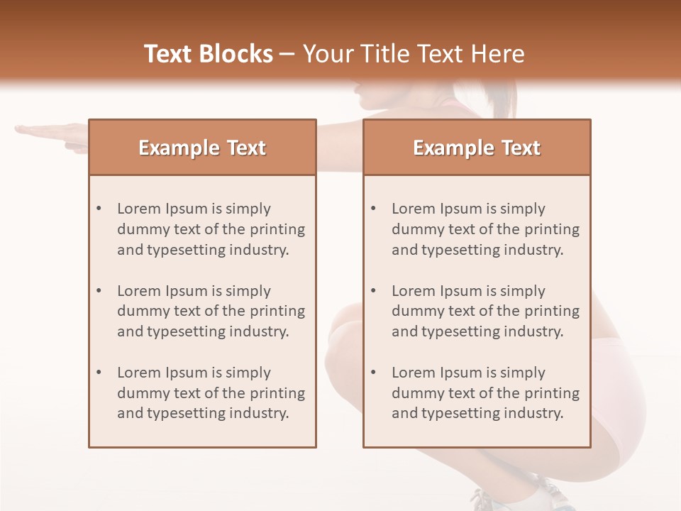 Model Cheerful Girl PowerPoint Template