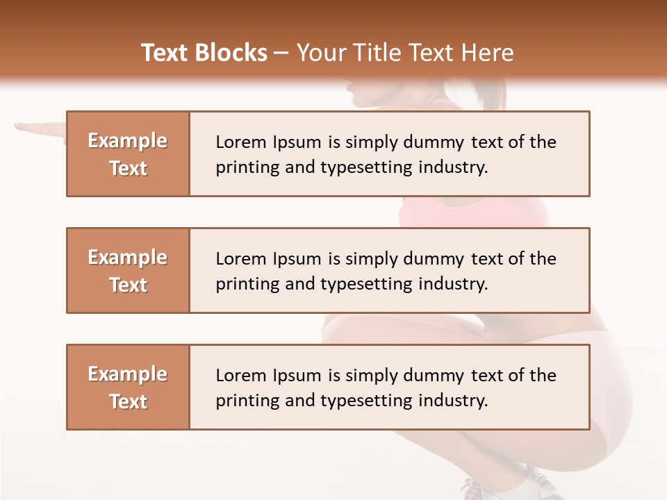 Model Cheerful Girl PowerPoint Template