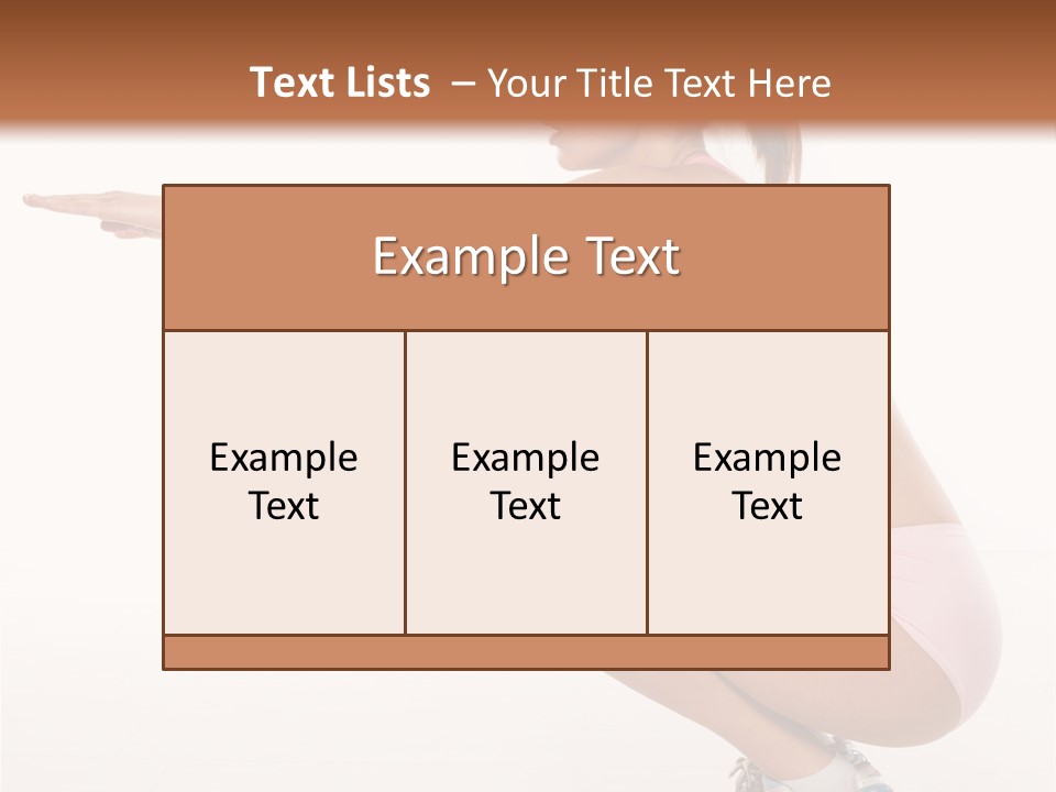 Model Cheerful Girl PowerPoint Template