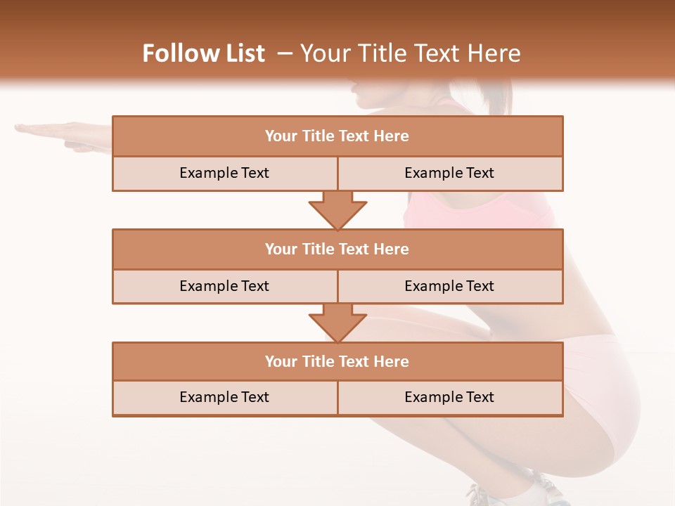 Model Cheerful Girl PowerPoint Template