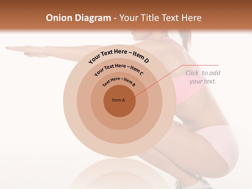 Model Cheerful Girl PowerPoint Template