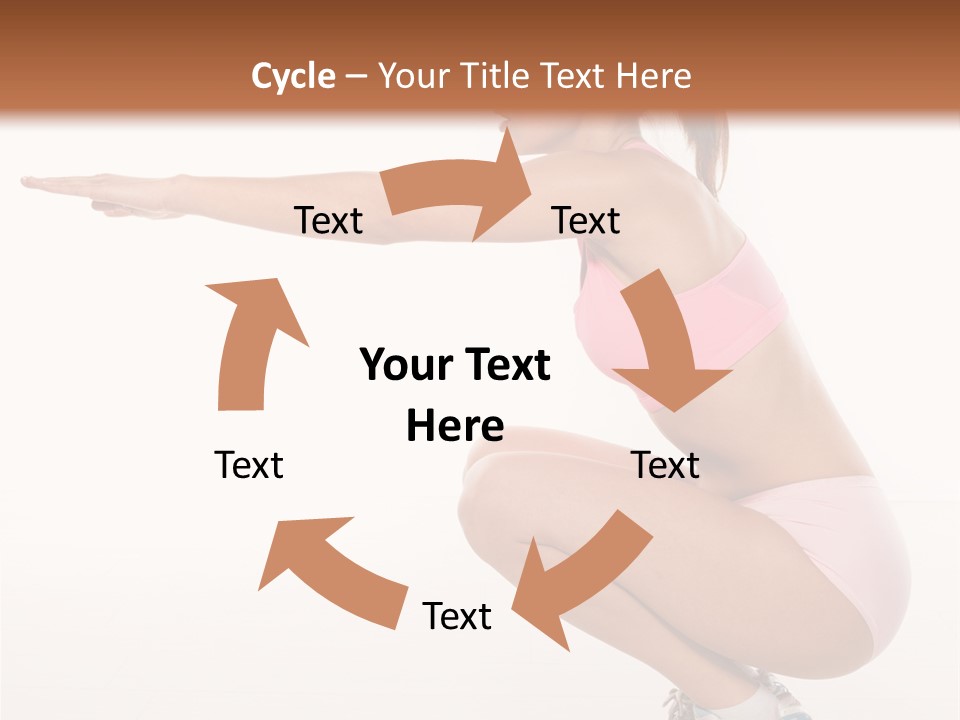 Model Cheerful Girl PowerPoint Template