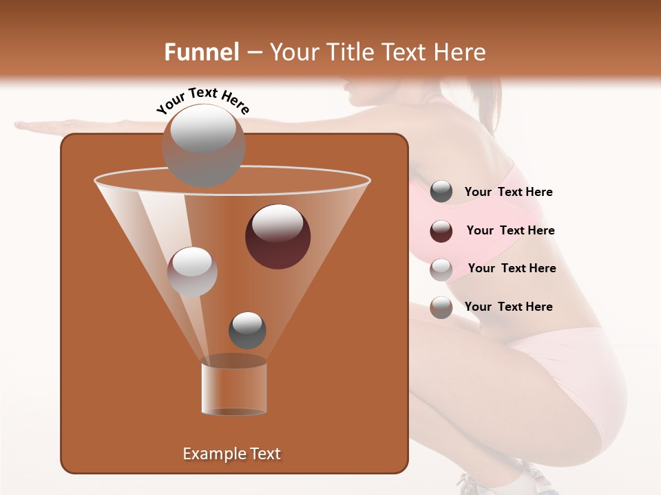 Model Cheerful Girl PowerPoint Template