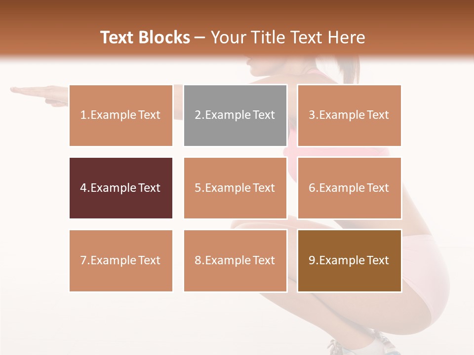 Model Cheerful Girl PowerPoint Template