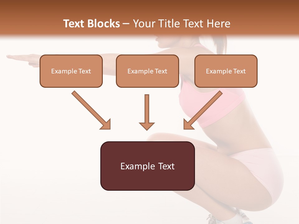 Model Cheerful Girl PowerPoint Template
