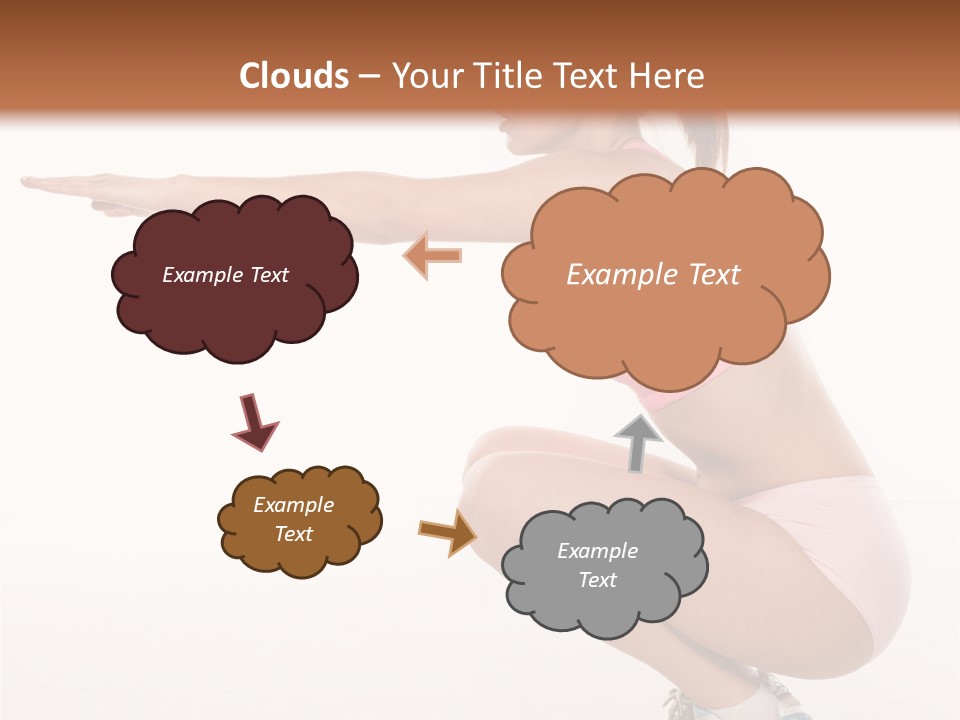 Model Cheerful Girl PowerPoint Template