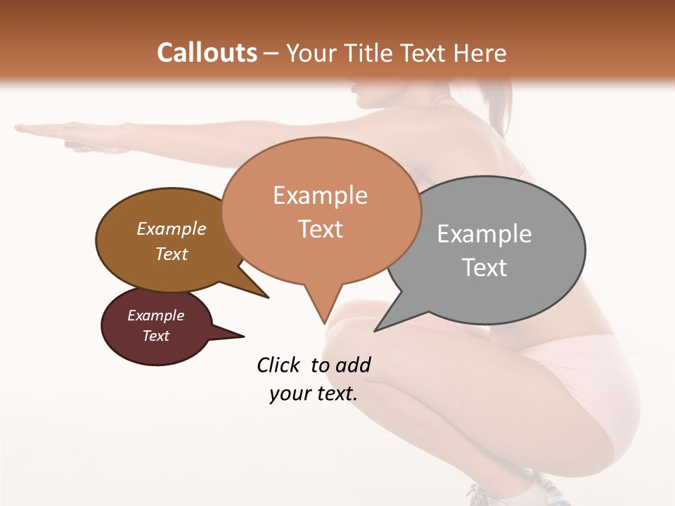 Model Cheerful Girl PowerPoint Template