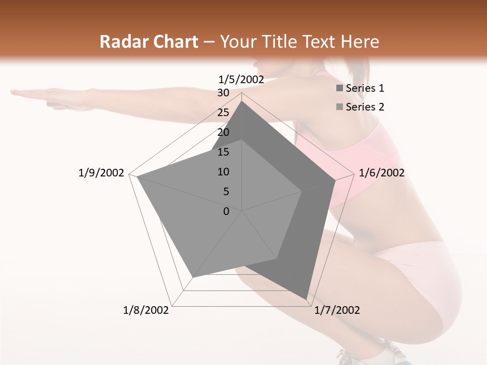 Model Cheerful Girl PowerPoint Template