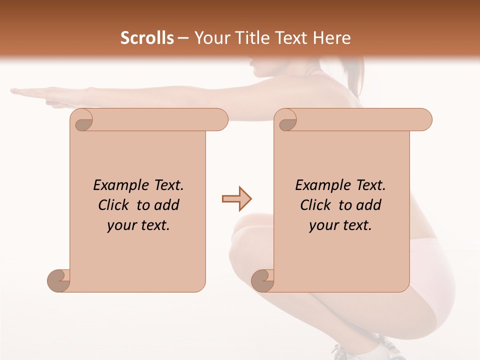 Model Cheerful Girl PowerPoint Template