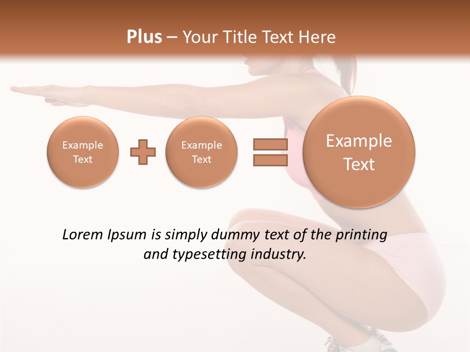Model Cheerful Girl PowerPoint Template