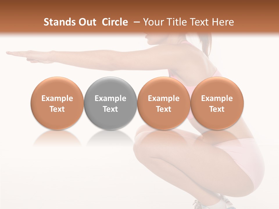 Model Cheerful Girl PowerPoint Template