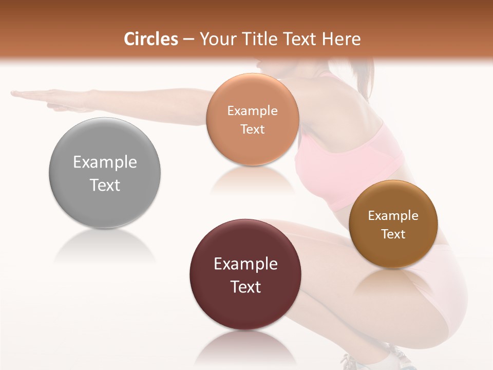 Model Cheerful Girl PowerPoint Template