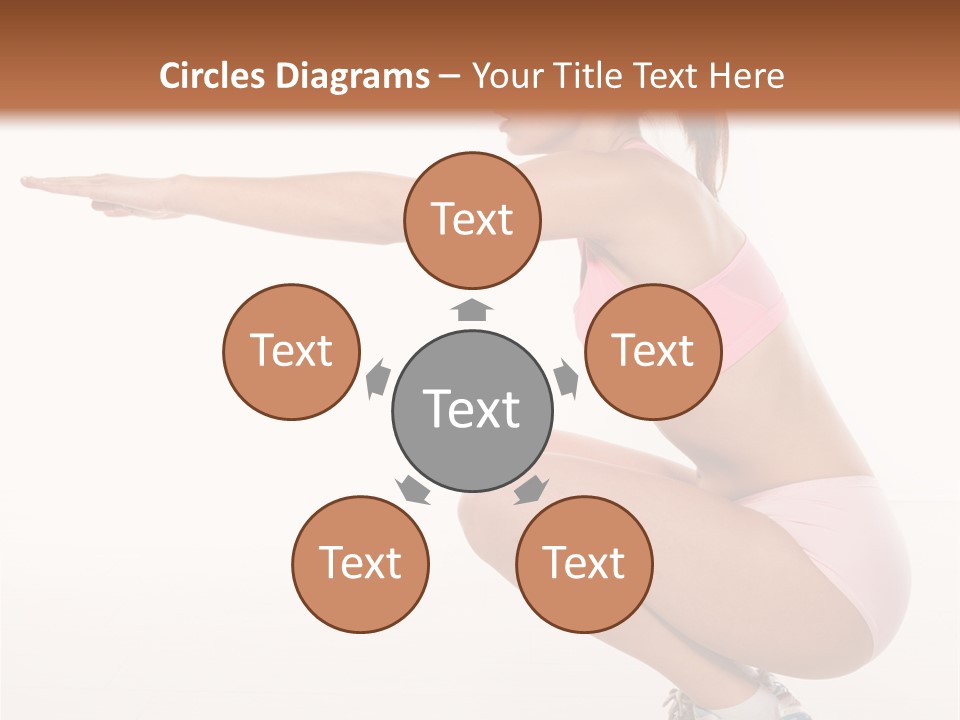 Model Cheerful Girl PowerPoint Template