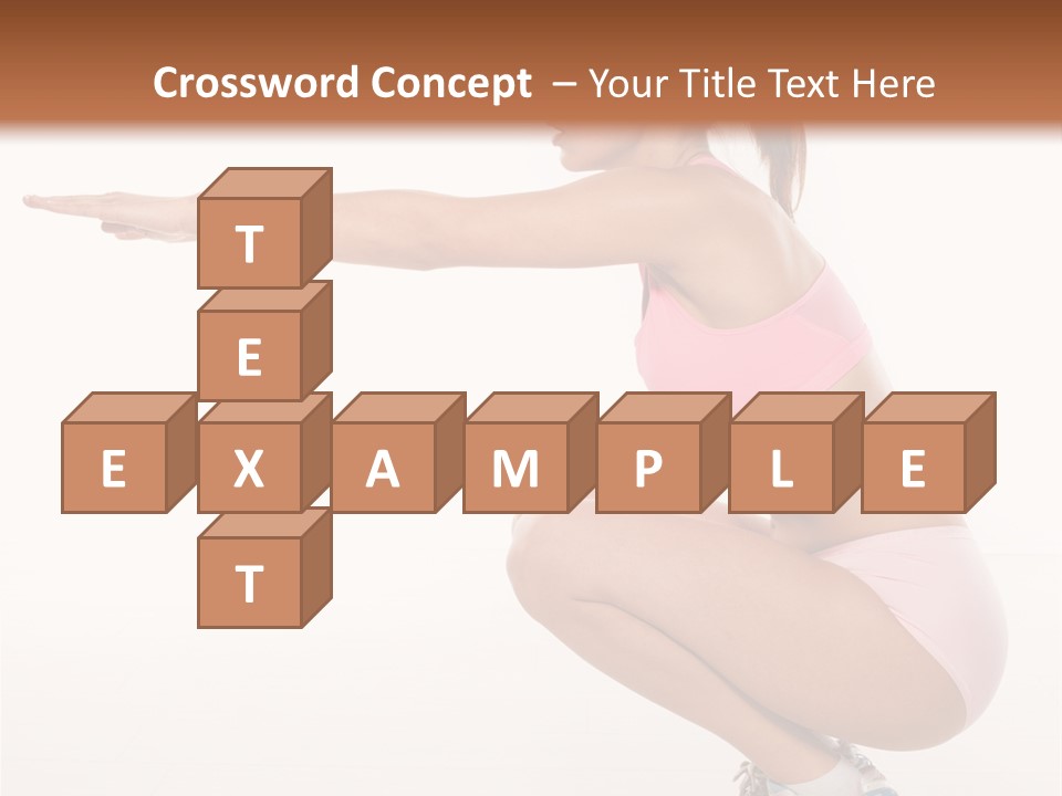 Model Cheerful Girl PowerPoint Template