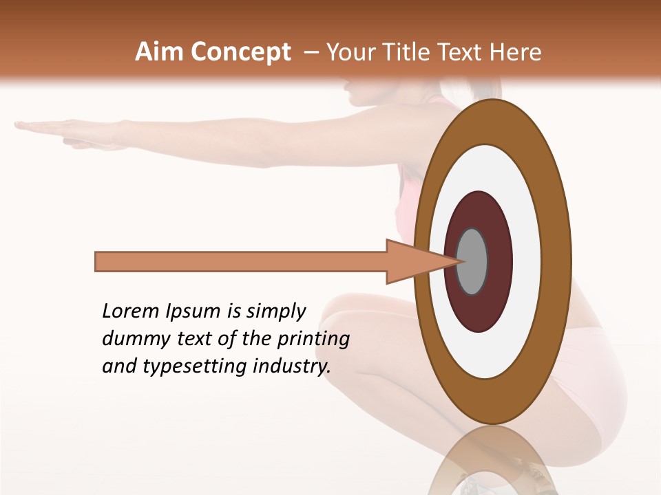 Model Cheerful Girl PowerPoint Template