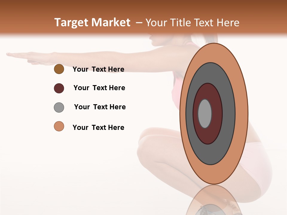 Model Cheerful Girl PowerPoint Template