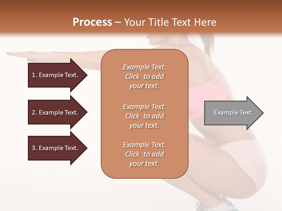 Model Cheerful Girl PowerPoint Template