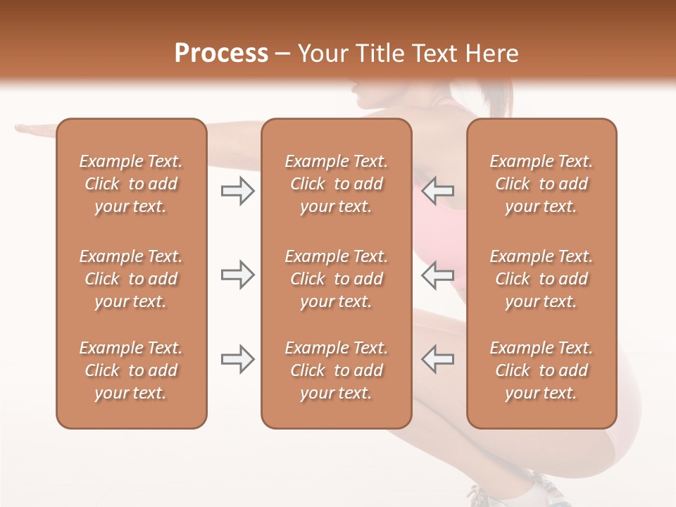 Model Cheerful Girl PowerPoint Template