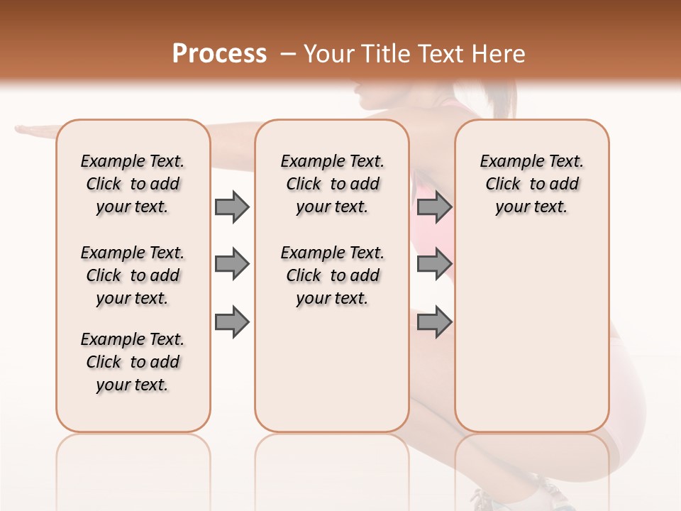 Model Cheerful Girl PowerPoint Template