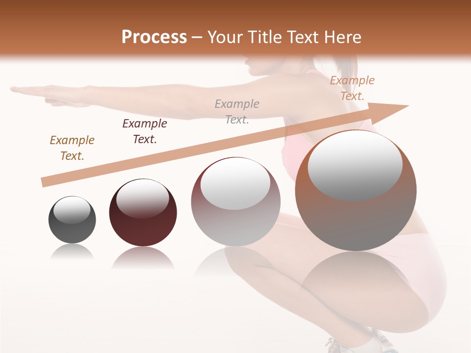 Model Cheerful Girl PowerPoint Template