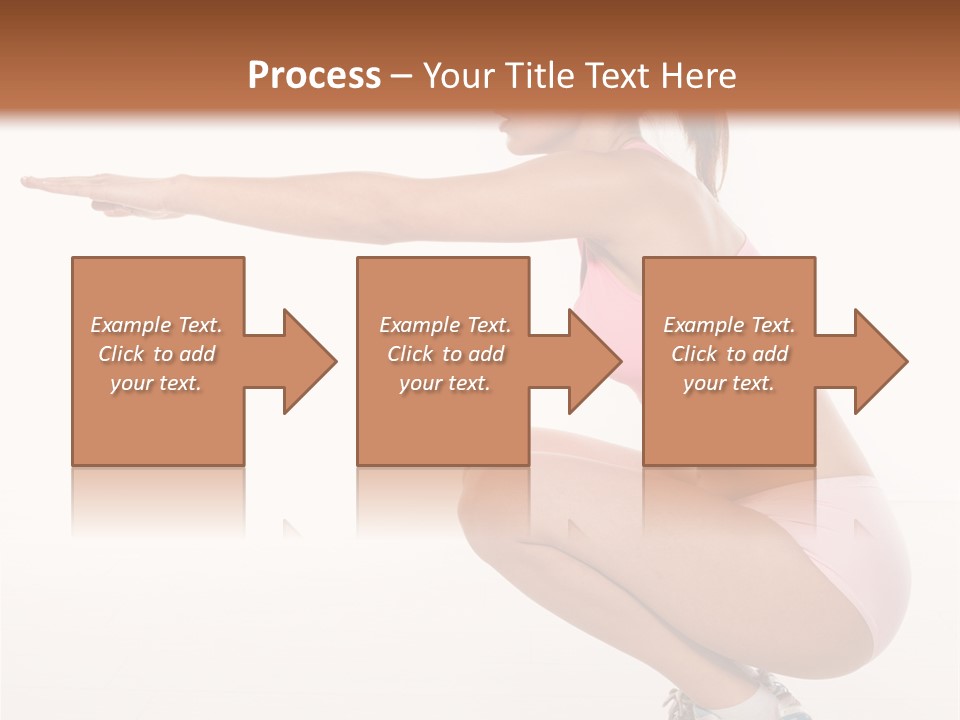 Model Cheerful Girl PowerPoint Template