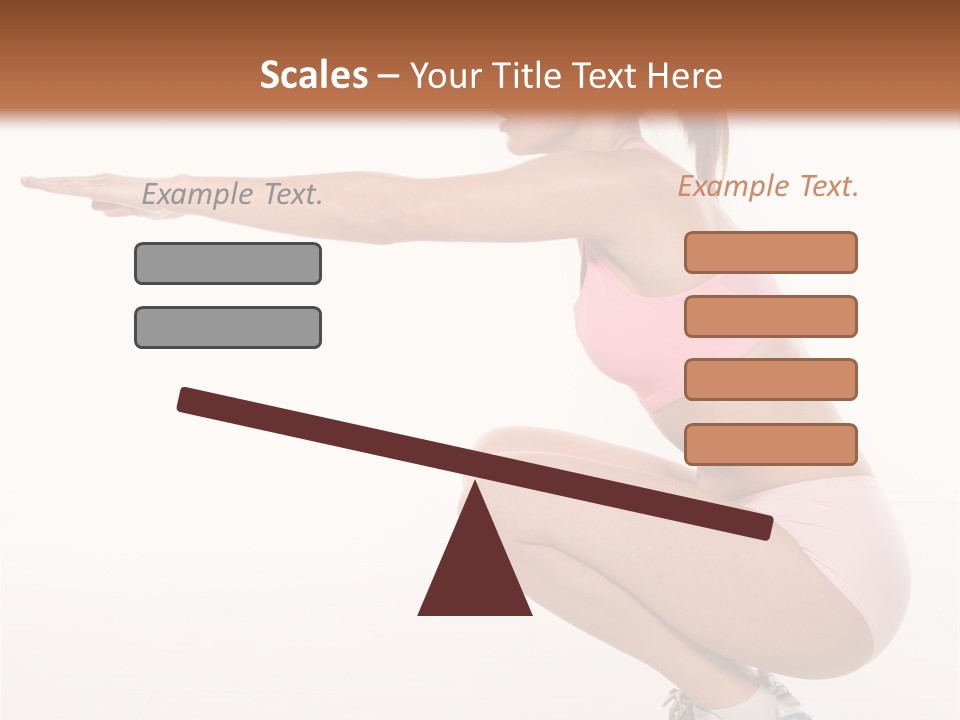 Model Cheerful Girl PowerPoint Template