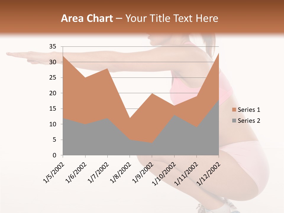 Model Cheerful Girl PowerPoint Template