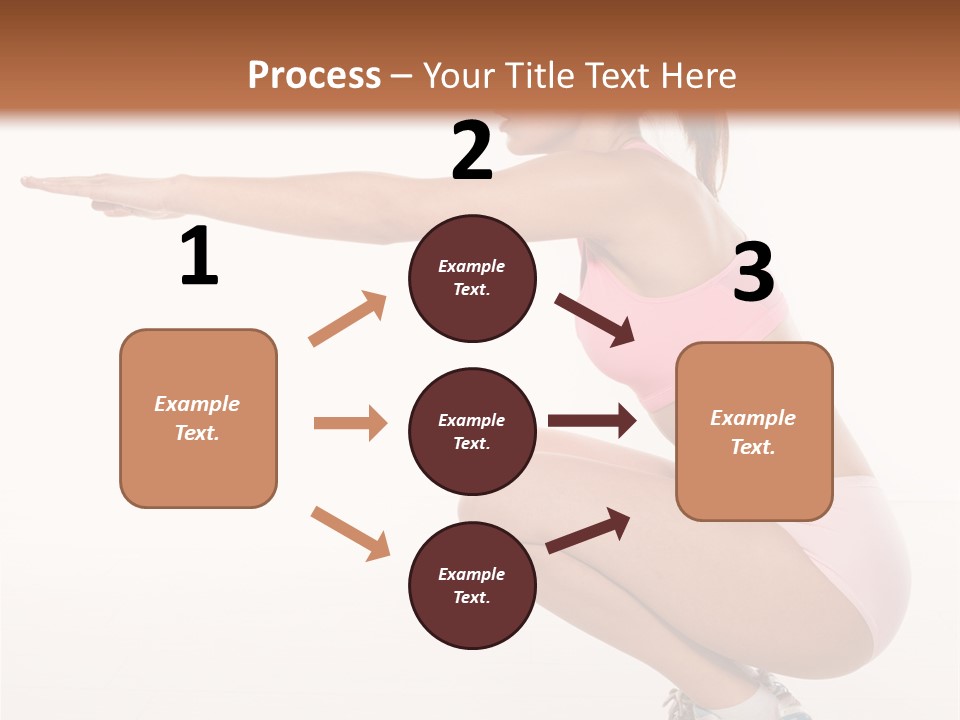 Model Cheerful Girl PowerPoint Template