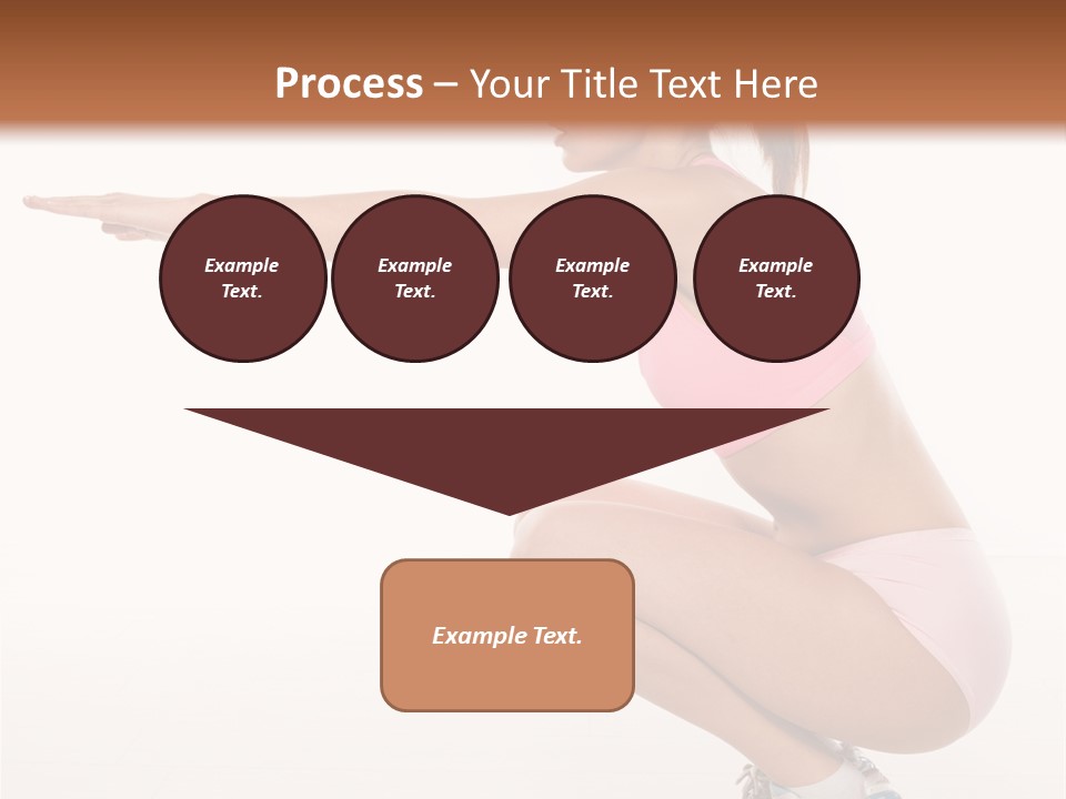 Model Cheerful Girl PowerPoint Template