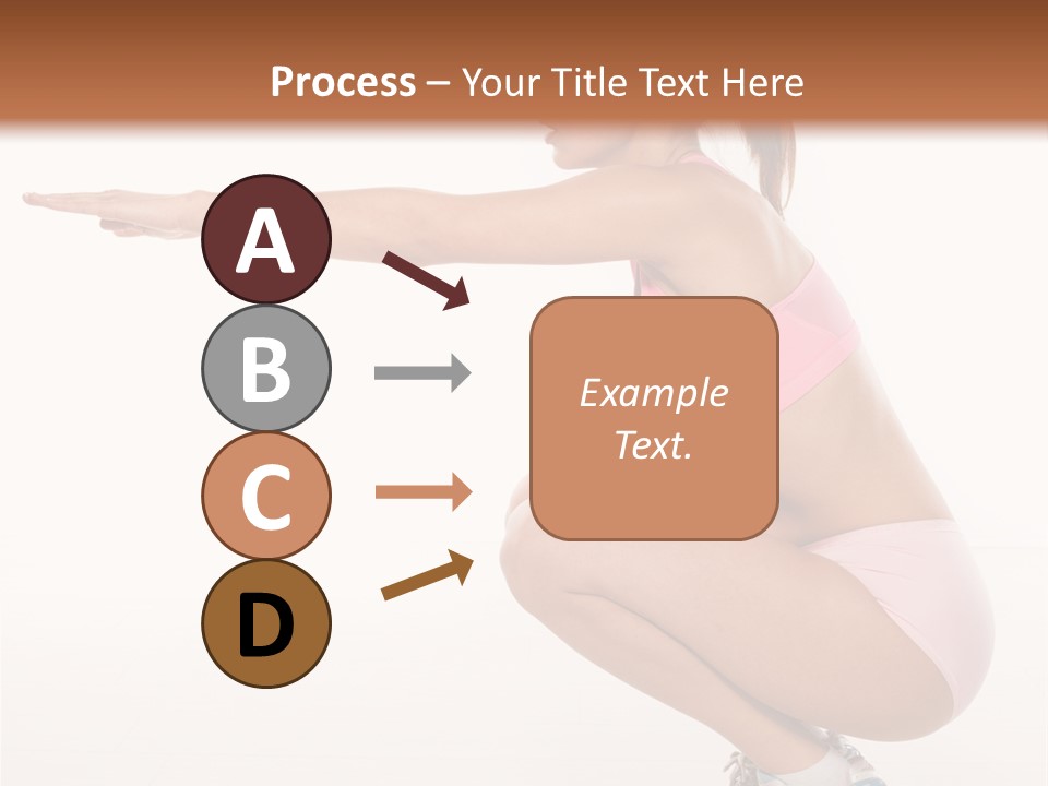 Model Cheerful Girl PowerPoint Template