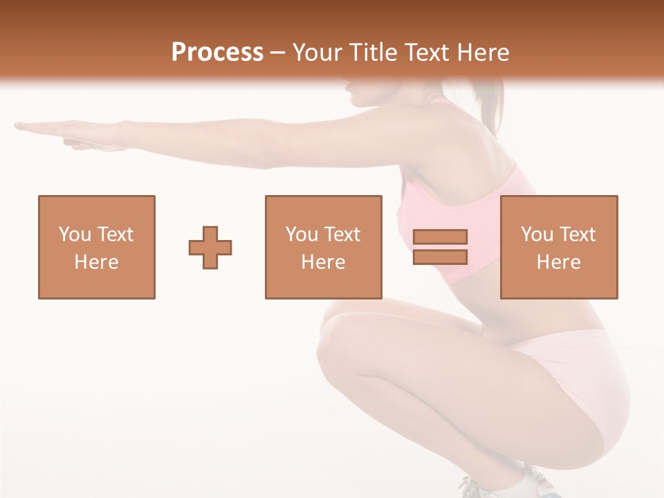 Model Cheerful Girl PowerPoint Template