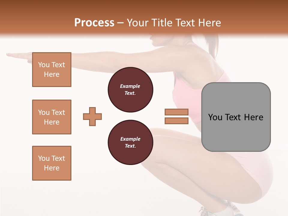 Model Cheerful Girl PowerPoint Template