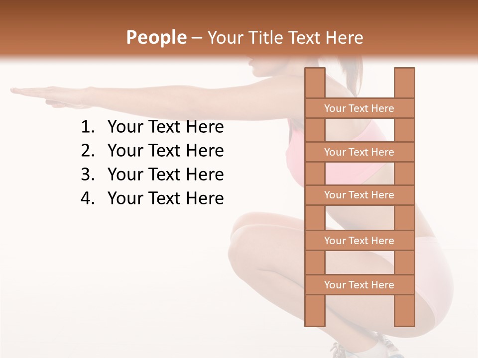 Model Cheerful Girl PowerPoint Template