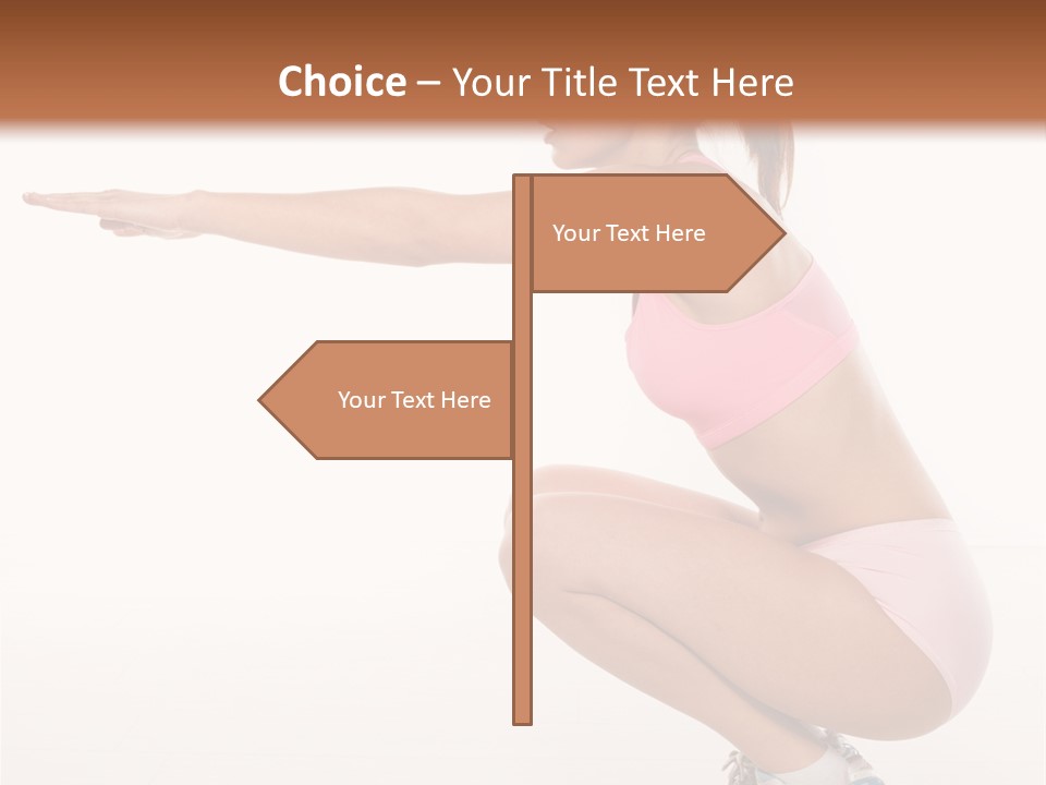 Model Cheerful Girl PowerPoint Template