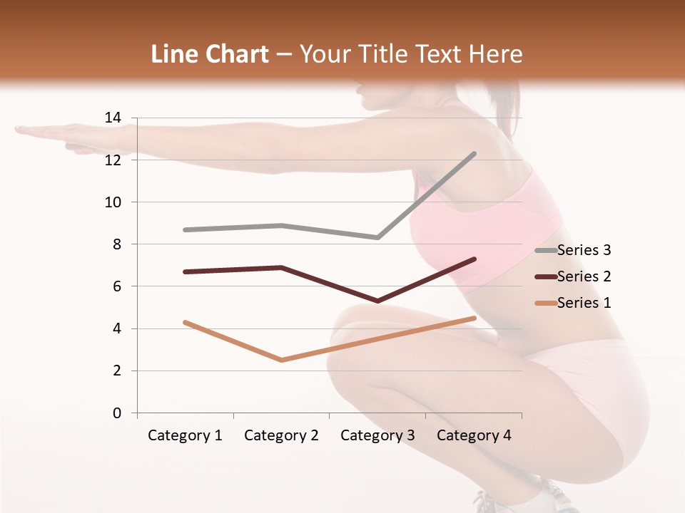 Model Cheerful Girl PowerPoint Template
