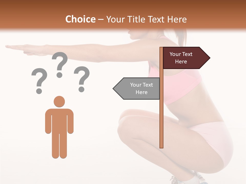 Model Cheerful Girl PowerPoint Template