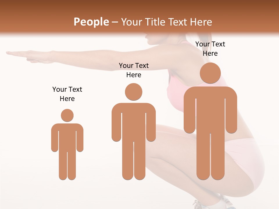 Model Cheerful Girl PowerPoint Template